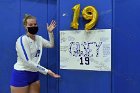 VB Inter squad match  Volleyball seniors Casey Dinga (#19) and Maggie Shafer (#6) are honored by the team during Senior Day festivities prior to their inter-squad match. : VB Intersquad, inter squad, inter-squad